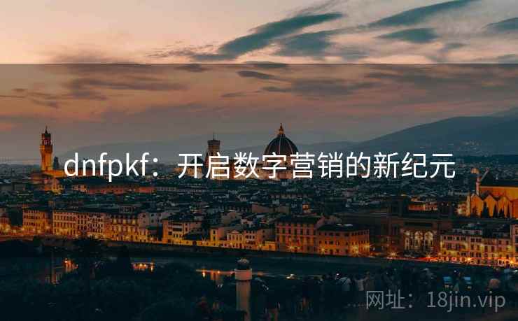 dnfpkf：开启数字营销的新纪元