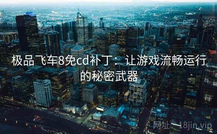 极品飞车8免cd补丁：让游戏流畅运行的秘密武器