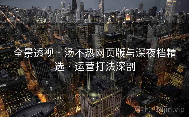 全景透视 · 汤不热网页版与深夜档精选 · 运营打法深剖