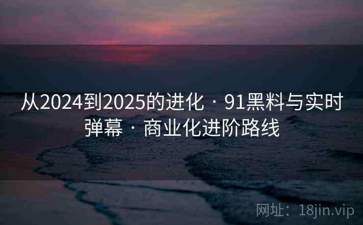 从2024到2025的进化 · 91黑料与实时弹幕 · 商业化进阶路线 从2024到2025的进化 · 91黑料与实时弹幕 · 商业化进阶路线